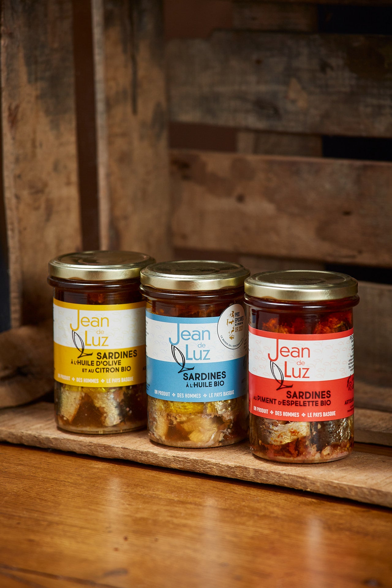 Sardines in olive oil and Espelette pepper AOP organic - 270gr