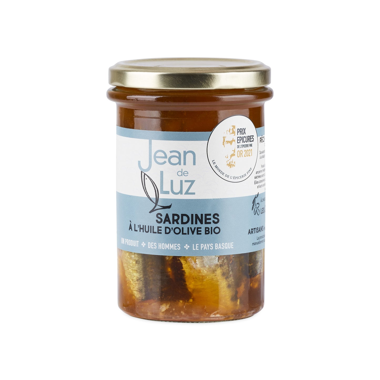 Sardines à l'huile d'olive bio - 270g