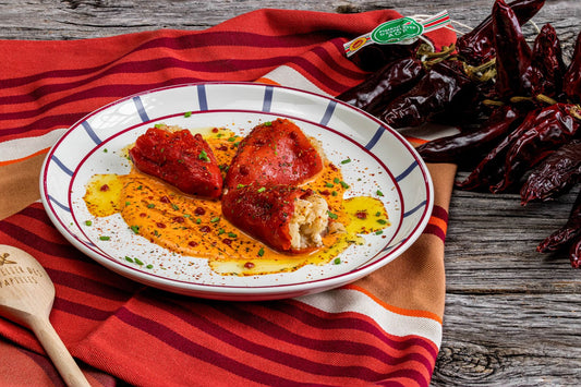 Piquillos farcis à la brandade de morue