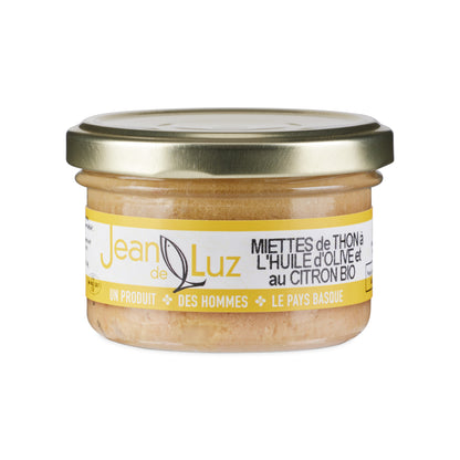 Miettes de Thon Germon à l'huile d'olive et au citron bio - 85g
