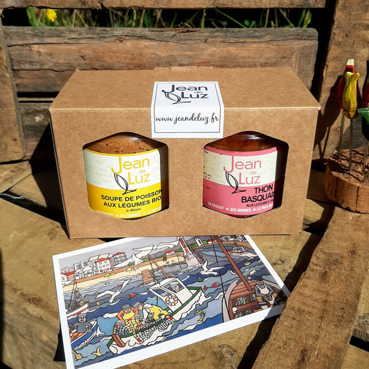 Coffret recette du port Jean de Luz thon basquaise et soupe de poisson à diluer Jean de Luz