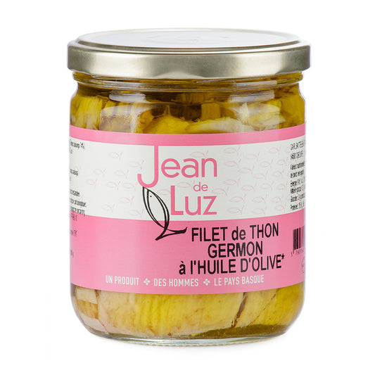 Filet de thon germon à l'huile d'olive bio - 380g