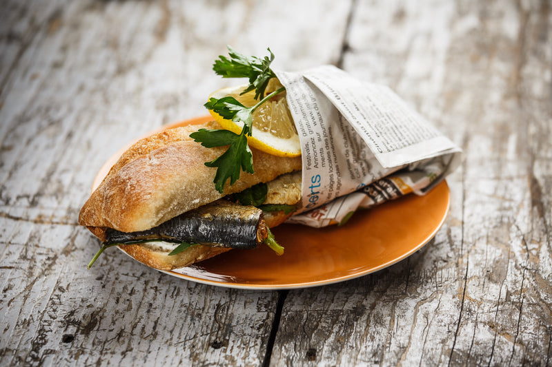 Sardines à l'huile d'olive et au citron frais